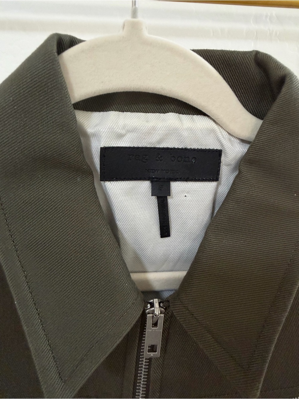 rag & bone Olive Green Bomber Jacket